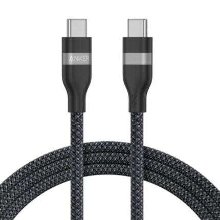Anker A82E2612 Type-C to Type-C Cable 240W Upcycled-Braided 1.8m– Black
