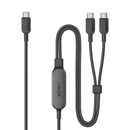 Anker A8895611 2-in-1 Type-C To Type-C Data Cable 140W 1.2M