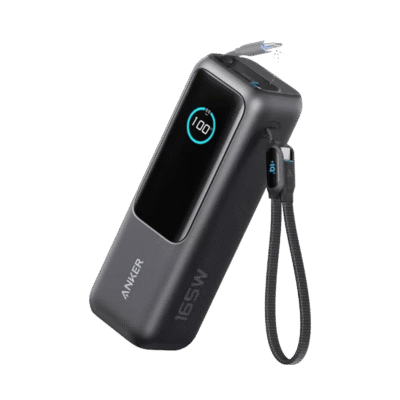 Anker Zolo A1695H11 Power Bank Built-in and Retractable Cable 25000mAh – 165W