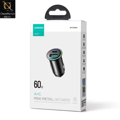 JOYROOM JR-CCN04 60W A+C mini Metal Car Charger
