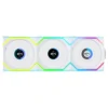 Lian Li 120mm UNI FAN SL Wireless LCD ARGB Case Fan - White (3 Pcs)