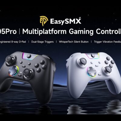 EasySM X05Pro Multiplatform Wireless Gaming Controller – White/Black