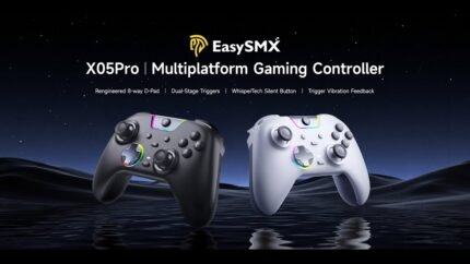 EasySM X05Pro Multiplatform Wireless Gaming Controller – White/Black