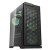 DarkFlash DK361 ATX PC Case with 4 RGB Fans - Black