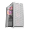 DarkFlash DK361 ATX PC Case with 4 RGB Fans - White