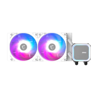 MSI MAG Coreliquid A13 240 AIO ARGB CPU Liquid Cooler - White