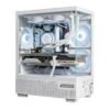 MSI PANO M110L Crystal Tower MATX Gaming PC Casing - White