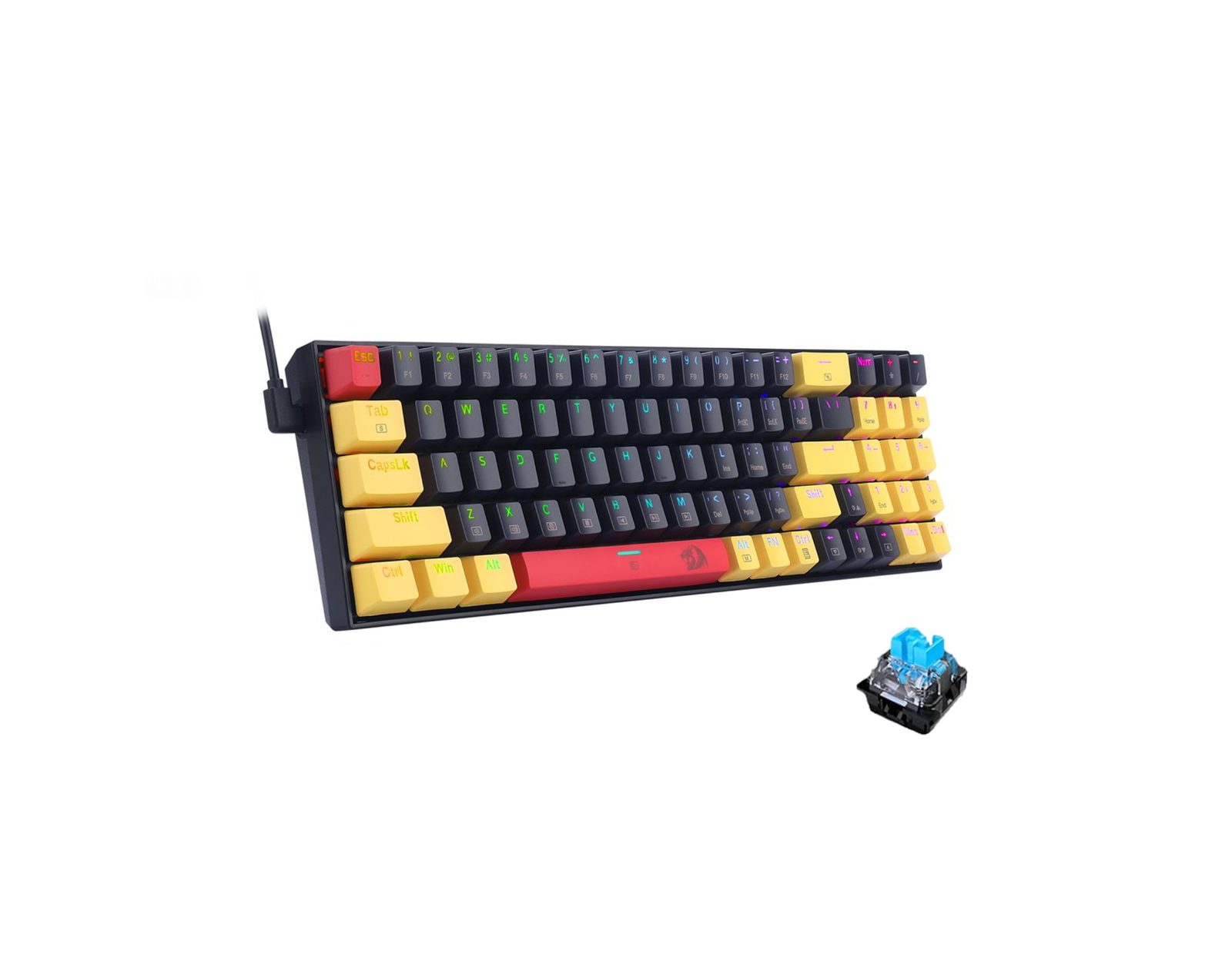 Redragon K688 Mechanical Gaming Keyboard (RED/BLUE SWITCHES)