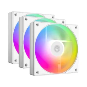 ID-Cooling AS-120-ARGB-K Trio 120mm Case Fan - White