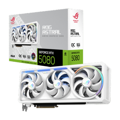 Asus Rog Astral GeForce RTX 5080 16GB GDDR7 OC Edition Quad-Fan Graphics Card - White