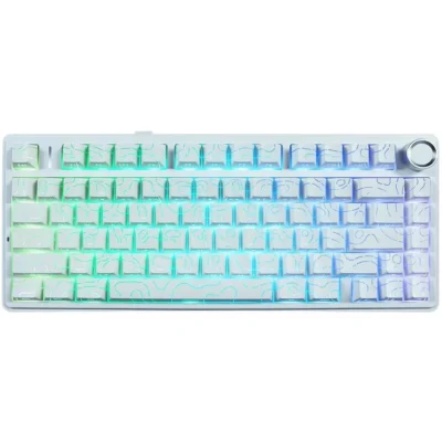 Aula F75 Gasket Mechanical Keyboard - Contour White