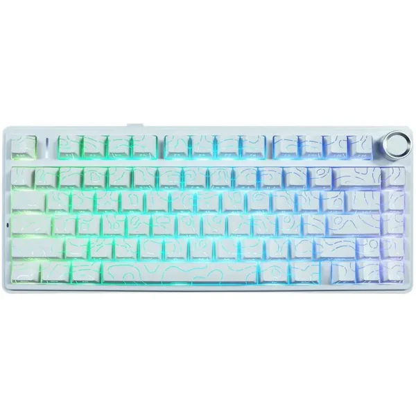Aula F75 Gasket Mechanical Keyboard - Contour White
