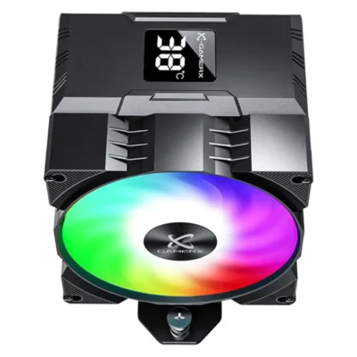 Fantech Z-1300 Digital Temperature LCD ARGB - Black