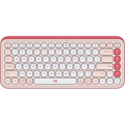 Logitech Pop Icon Keys Wireless Bluetooth Keyboard - Rose