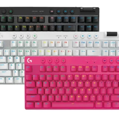 Logitech G Pro X TKL Lightspeed Wireless Mechanical Gaming Keyboard - Black/Off White/Pink