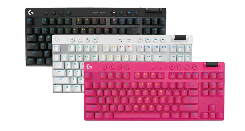 Logitech G Pro X TKL Lightspeed Wireless Mechanical Gaming Keyboard - Black/Off White/Pink