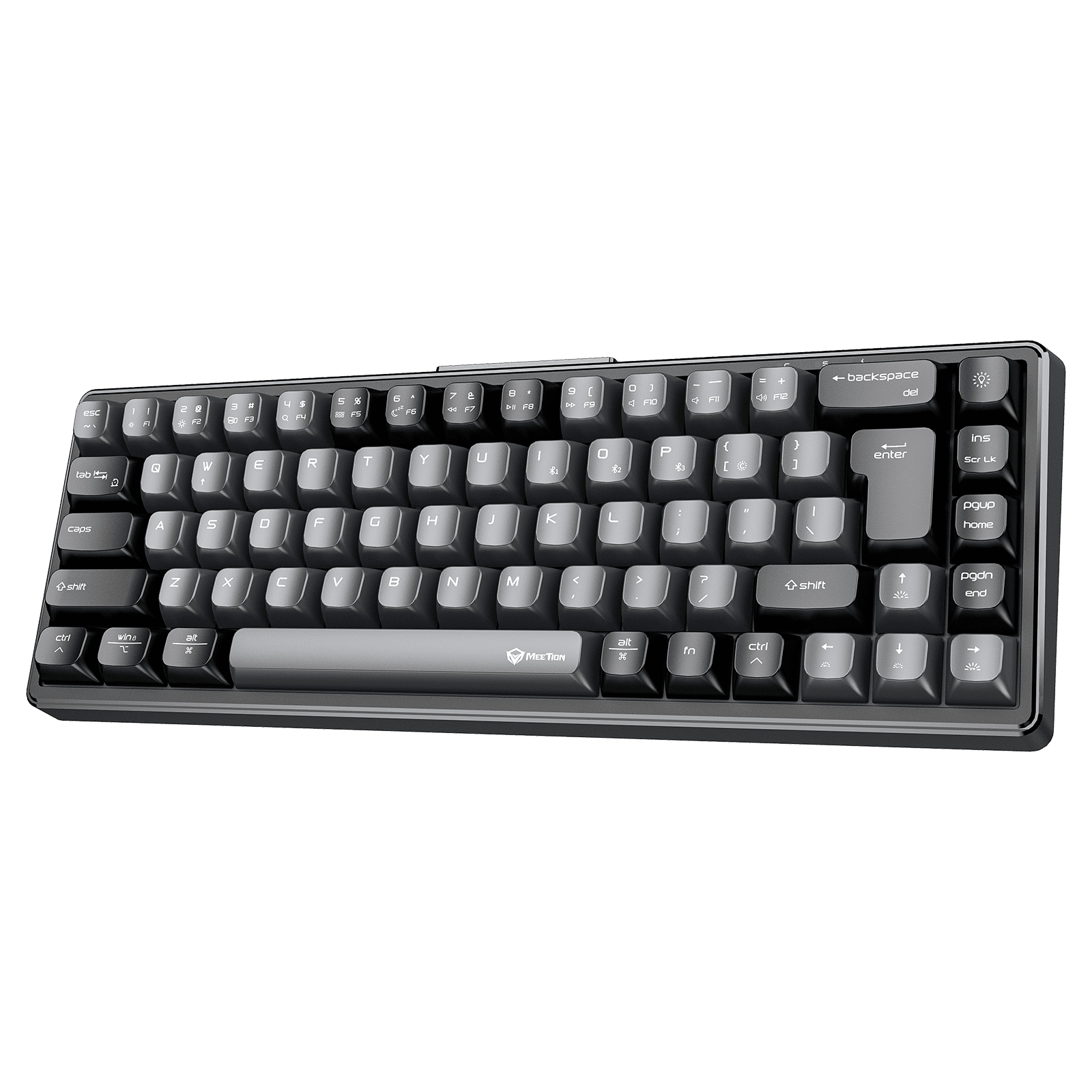 MEETION MK12 65% Tri-Mode Wireless RGB Mechanical Keyboard - Black