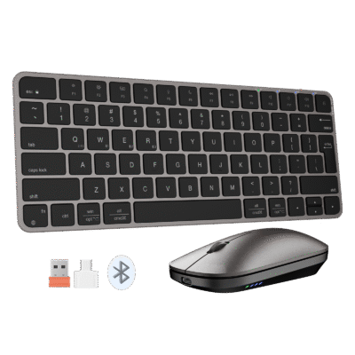 MEETION ikey C210 Wireless Bluetooth Keyboard and Mouse - Black
