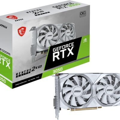 MSI GeForce RTX 3050 Ventus 8GB OC Graphics Card - White