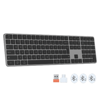 Meetion Ikey K230 Bluetooth & 2.4g Wireless Keyboard - Black