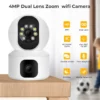 N9-2 HD Smart 4MP WiFi Double Lens Auto-Tracking Two-Way Audio IR Night Vision Camera
