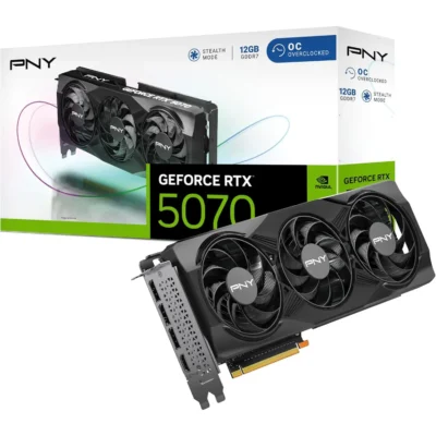 PNY GeForce RTX 5070 12GB OC Triple Fan Graphics Card