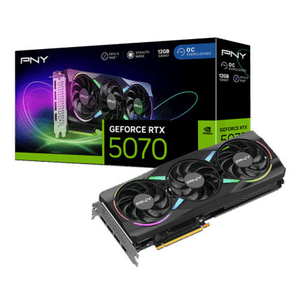 PNY GeForce RTX 5070 ARGB RGB OC Triple Fan 12GB Graphics Card