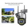 Speed-X PTZ SPZ-702 4MP Dual-Lens WiFi Outdoor Camera with Color Night Vision & V380 Pro App