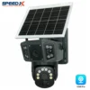 SpeedX CA-WC013 Solar Outdoor 8mp Dual Lens WIFI Security Camera