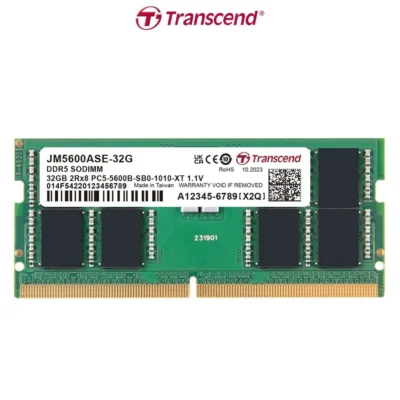 Transcend 32GB 5600MHZ DDR5 Laptop Memory Ram Stick