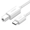 UGREEN 40417 USB TYPE-C TO USB B CABLE 1.5M - White