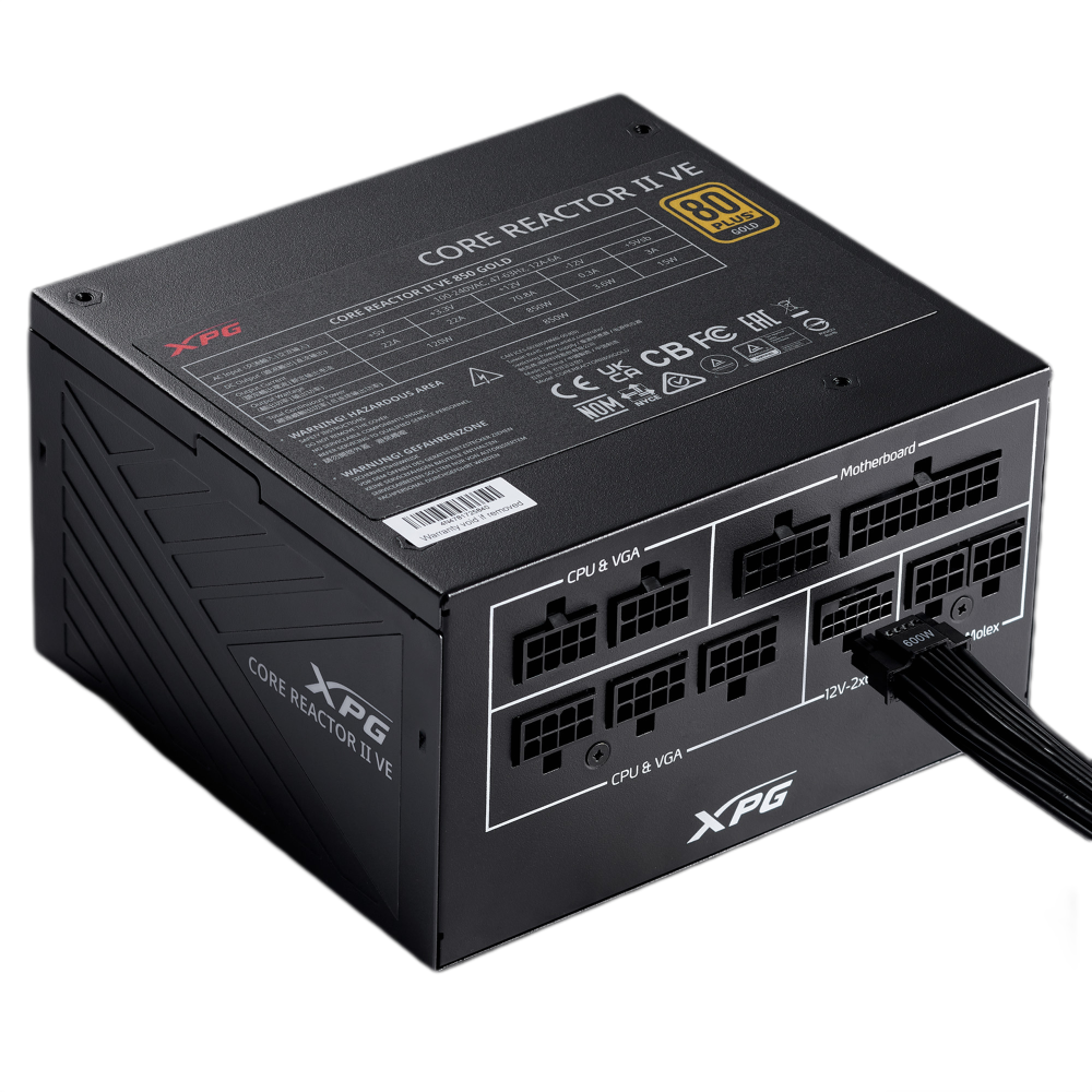 XPG Core Reactor II 850W 80 Plus Gold Fully Modular Power Supply