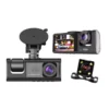 Y16 3 Channel Dash Cam | Full HD 1080P 170° Wide-Angle Lens, Front & Rear Video