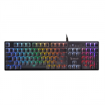 A4TECH Bloody S520N Bloody Mechanical Switch RGB Gaming Keyboard - Puddling Black