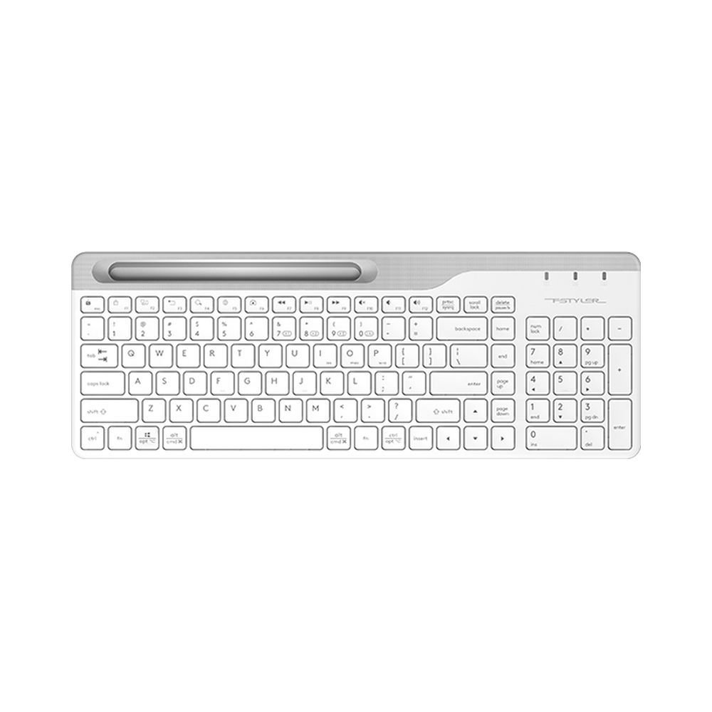 A4Tech FBK25 Bluetooth & 2.4G Wireless Keyboard - White