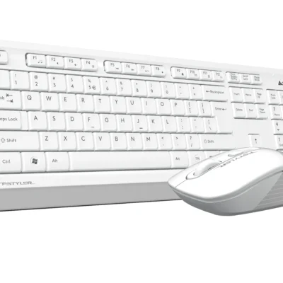 A4Tech Fstyler FG1010S Wireless Keyboard & Silent Mouse Combo - White