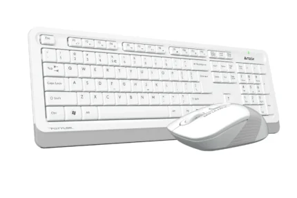 A4Tech Fstyler FG1010S Wireless Keyboard & Silent Mouse Combo - White
