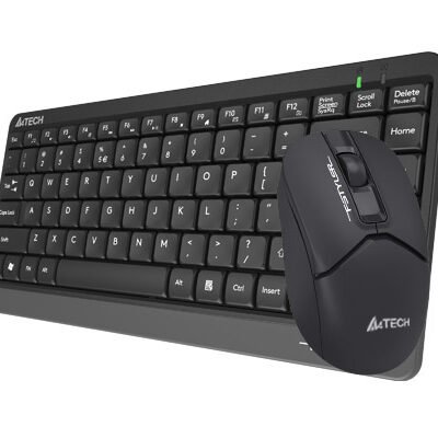 A4Tech Fstyler FG1112 Wireless Multimedia Compact Keyboard & Mouse Combo - Black