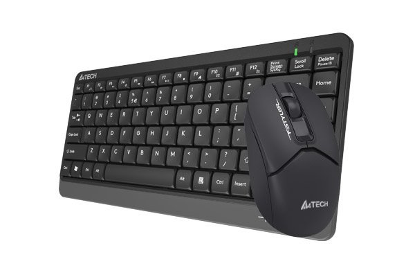 A4Tech Fstyler FG1112 Wireless Multimedia Compact Keyboard & Mouse Combo - Black