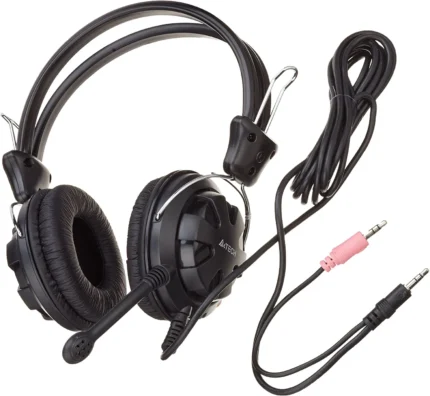 A4Tech HS-28i Headphone 4-Pin without Cable Adapter - Black