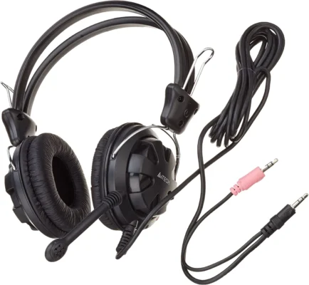 A4Tech HS-28i Headphone 4-Pin without Cable Adapter - Black