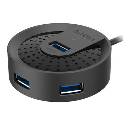 A4Tech HUB30C HUB USB3.0 4 Ports Type C Plug - Black