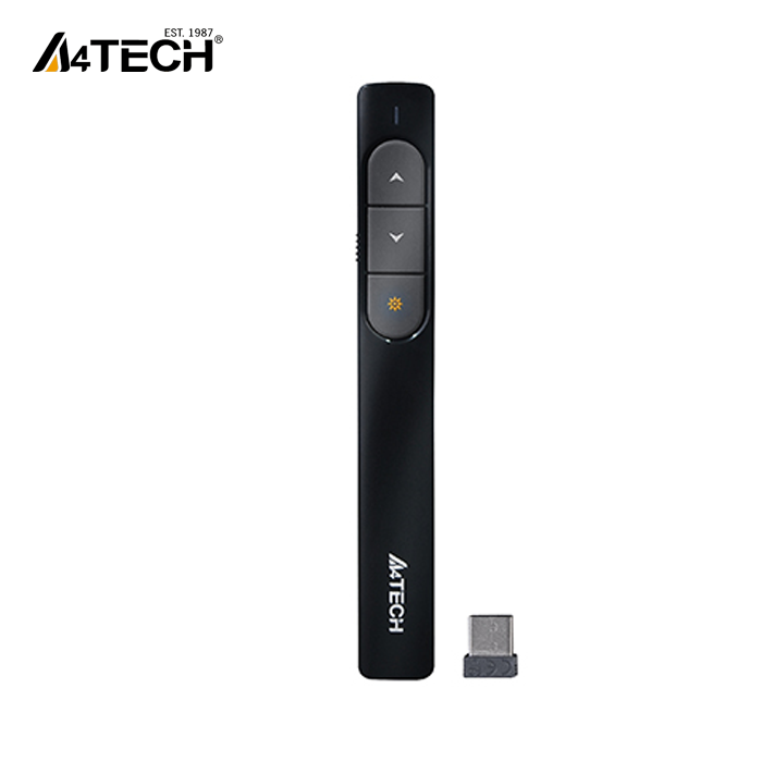 A4Tech LP15 2.4GHz Wireless Laser Presenter Pen - Black