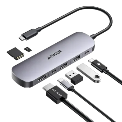 Anker A83D2 USB C Hub 7-in-1 Multi-Port USB Adapter