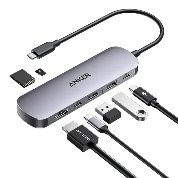 Anker A83D2 USB C Hub 7-in-1 Multi-Port USB Adapter