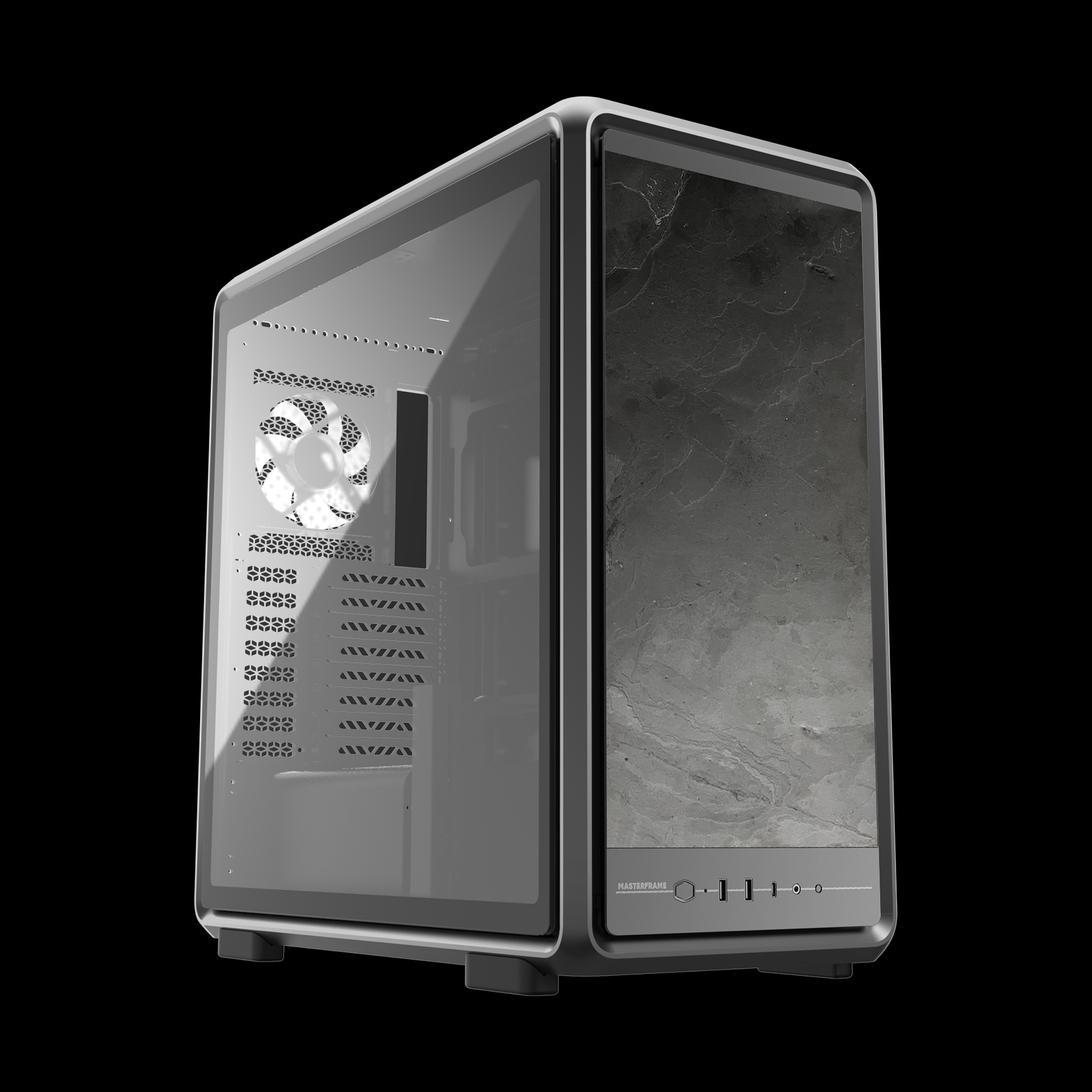 Cool MasterFrame Flex-Panel Premium Realistic Case - Stone Silver