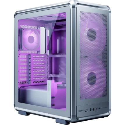 Cooler Master MasterFrame 500 ARGB PC Case with 3 ARGB fans - Mesh Silver