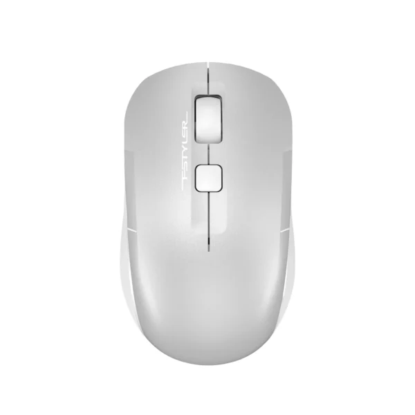A4Tech FB26CS Air2 Bluetooth and 2.4G Wireless Mouse - Icy White