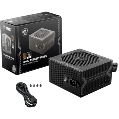 MSI MAG A750 BRONZE PCIE 5 Power Supply