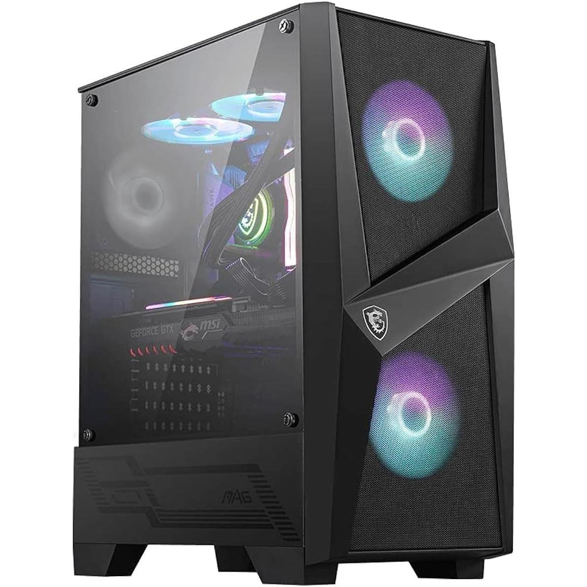 MSI MAG Forge 100R Mid-Tower ATX Gaming Case - Black